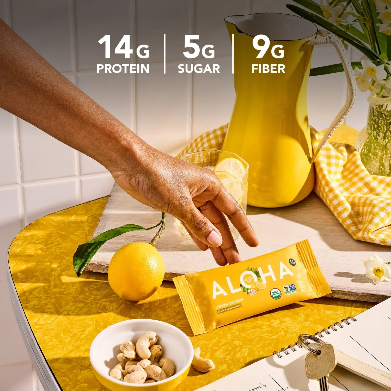 Lemon Cashew - Protein Bars - Plant-Based Fuel for Busy Days