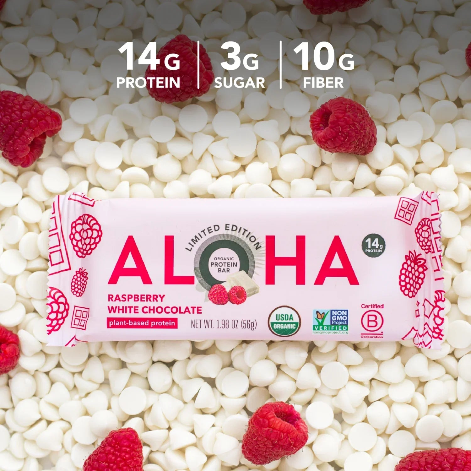 Raspberry White Chocolate - Protein Bars - Clean Energy, Deliciously Made