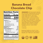 Banana Bread Chocolate Chip - Protein Bars - Plant-Based Fuel for Busy Days