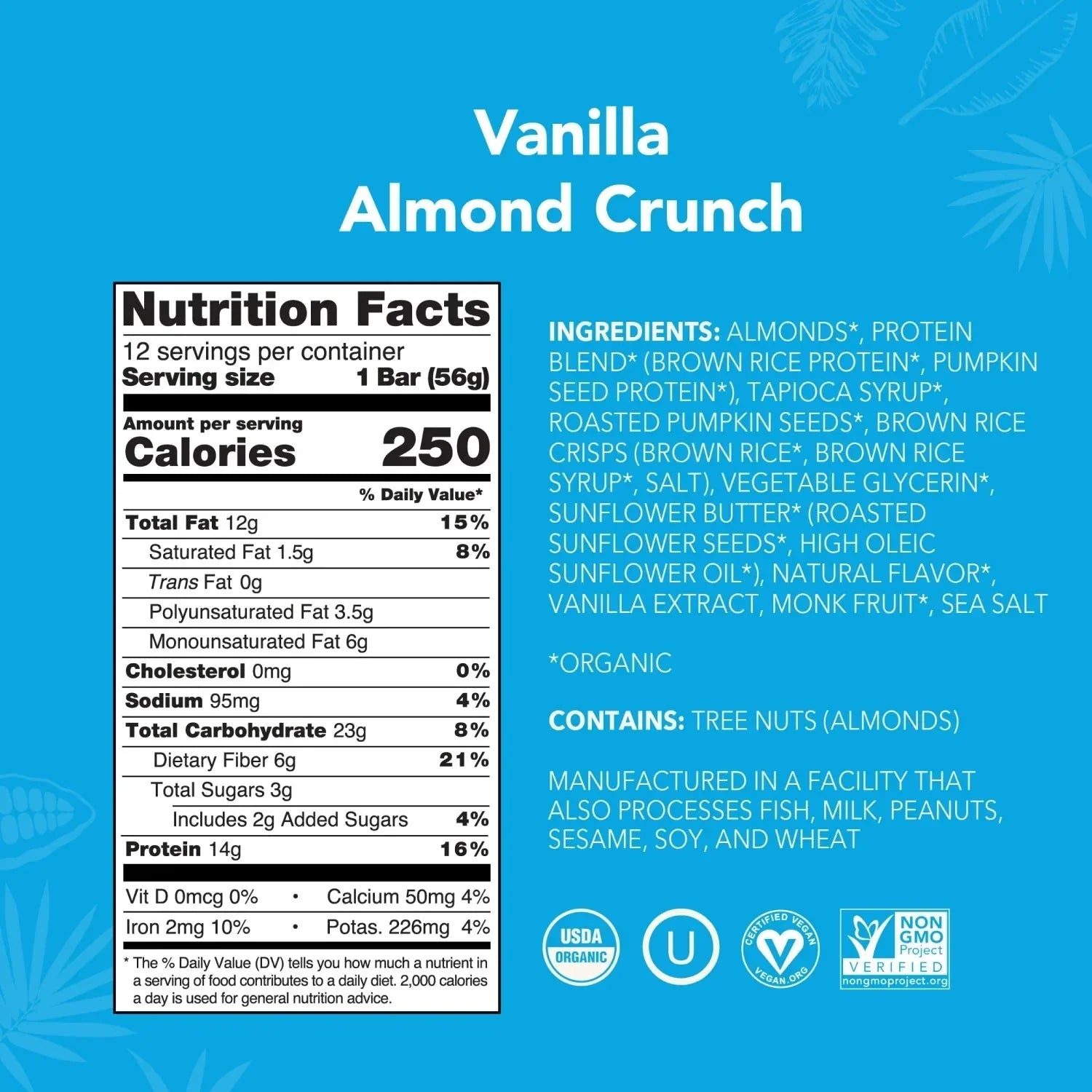 Vanilla Almond Crunch - Protein Bars - Protein-Packed and Ready to Go