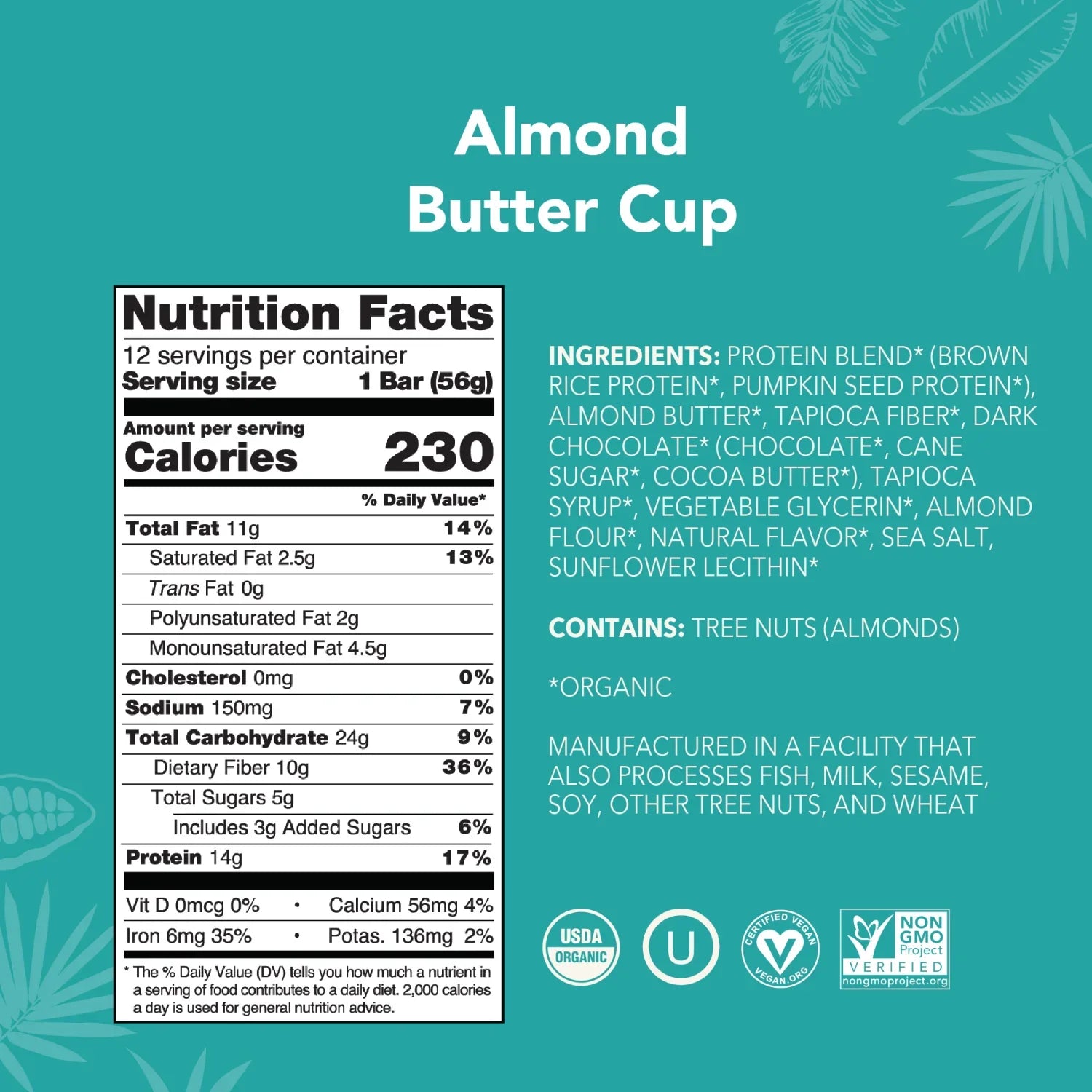 Almond Butter Cup - Protein Bars - Protein-Packed and Ready to Go