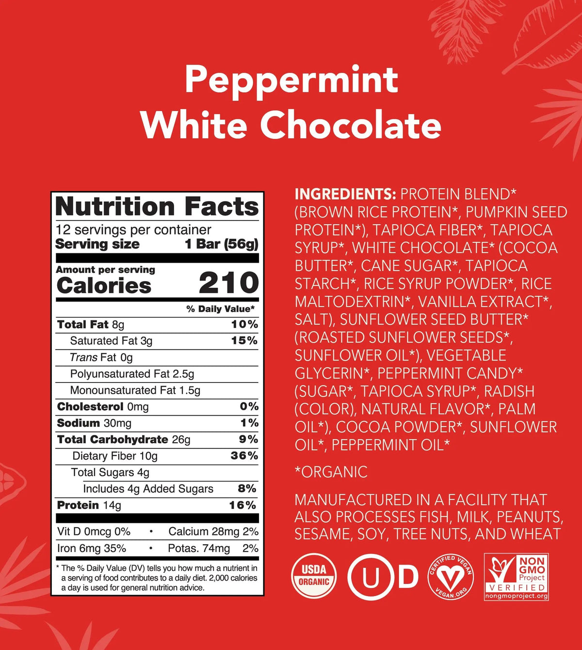 Peppermint White Chocolate - Protein Bars - A Better Snack for Every Day Q4