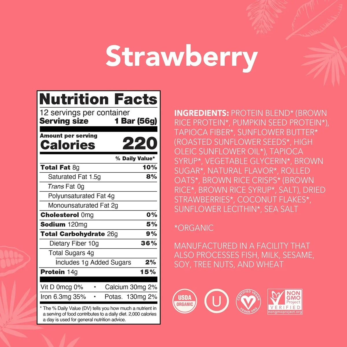 Strawberry - Protein Bars - Protein-Packed and Ready to Go T3