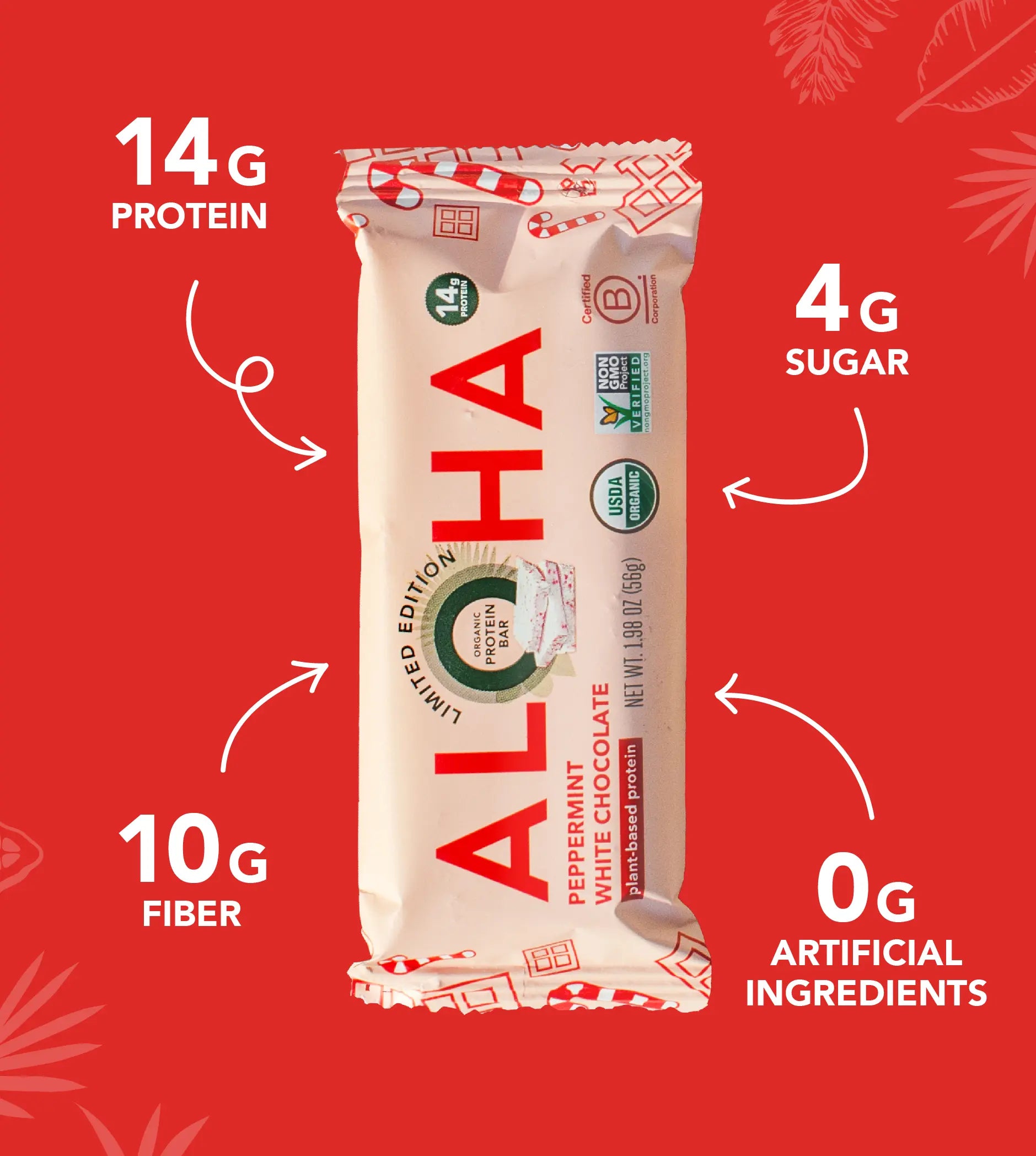 Peppermint White Chocolate - Protein Bars - A Better Snack for Every Day