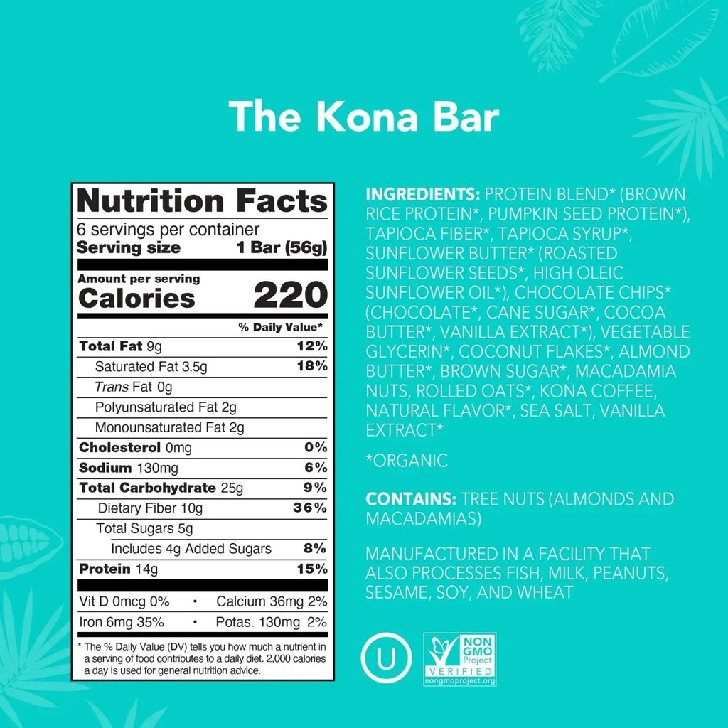 The Kona Bar - Protein Bars - A Better Snack for Every Day