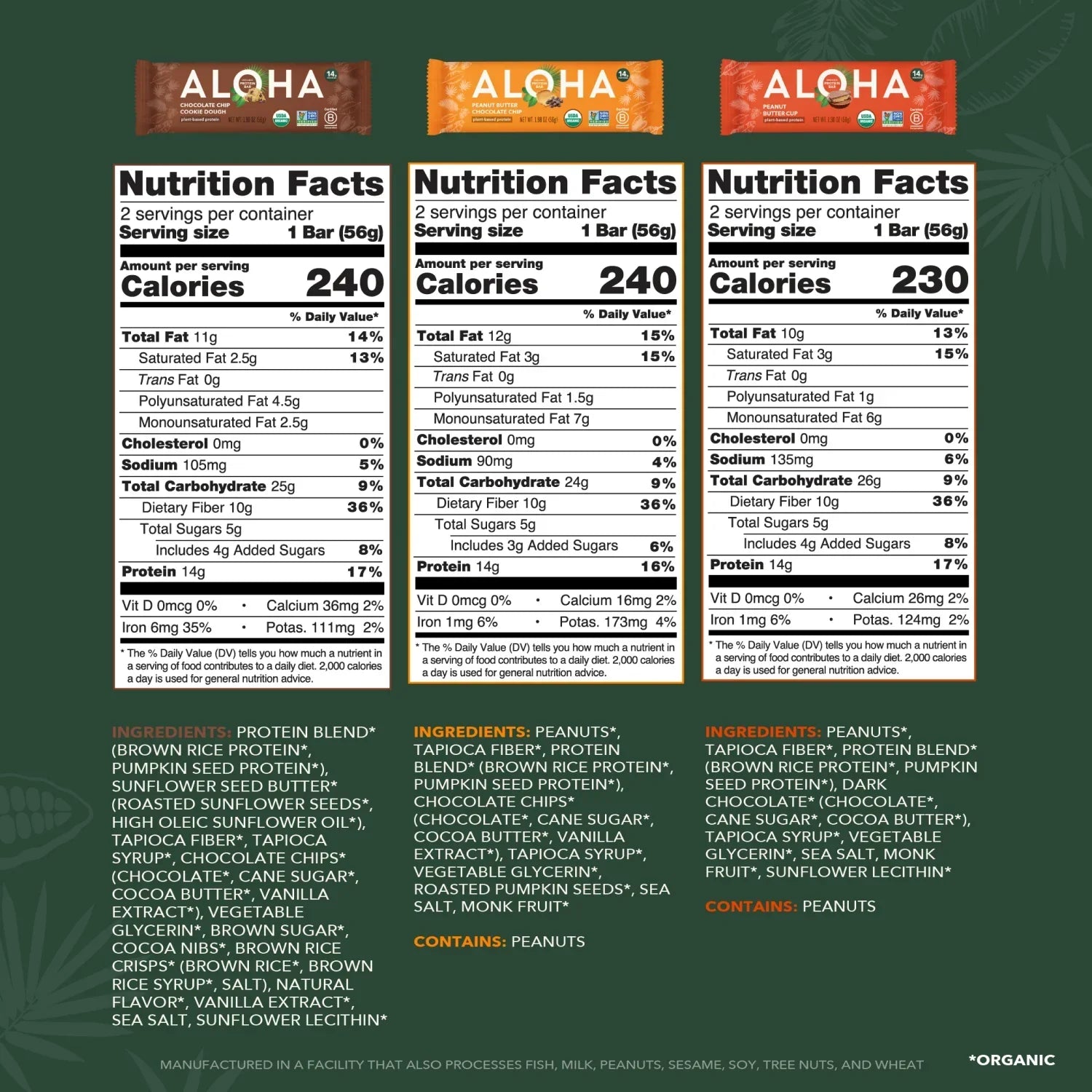 Peanut Butter & Cookie Dough - Variety Pack - Plant-Based Fuel for Busy Days